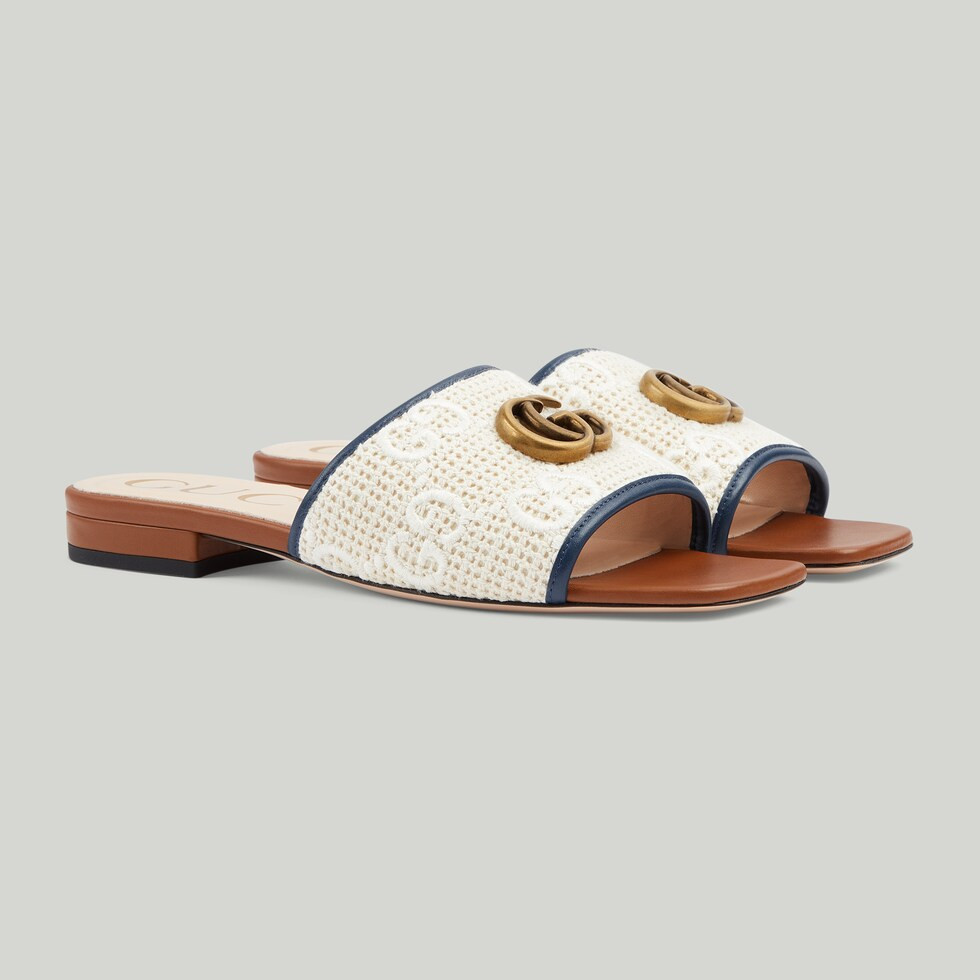 Women's slide sandal with Double G | Gucci (US)