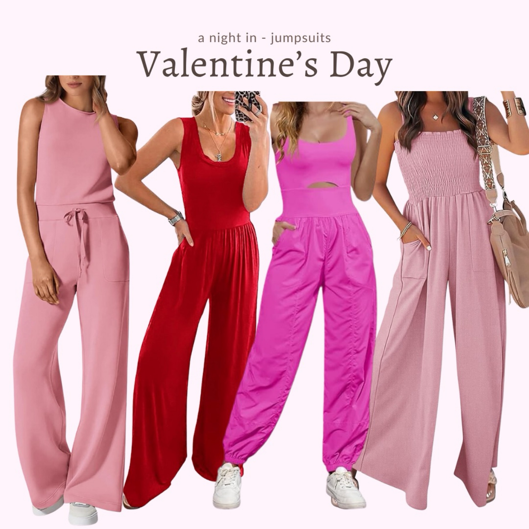 The comfiest, coziest, jumpsuits for a night in on Valentine’s Day! 

#LTKMostLoved #LTKSpringSale #LTKfindsunder50