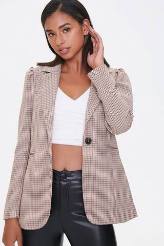 Vented Plaid Blazer | Forever 21 (US)