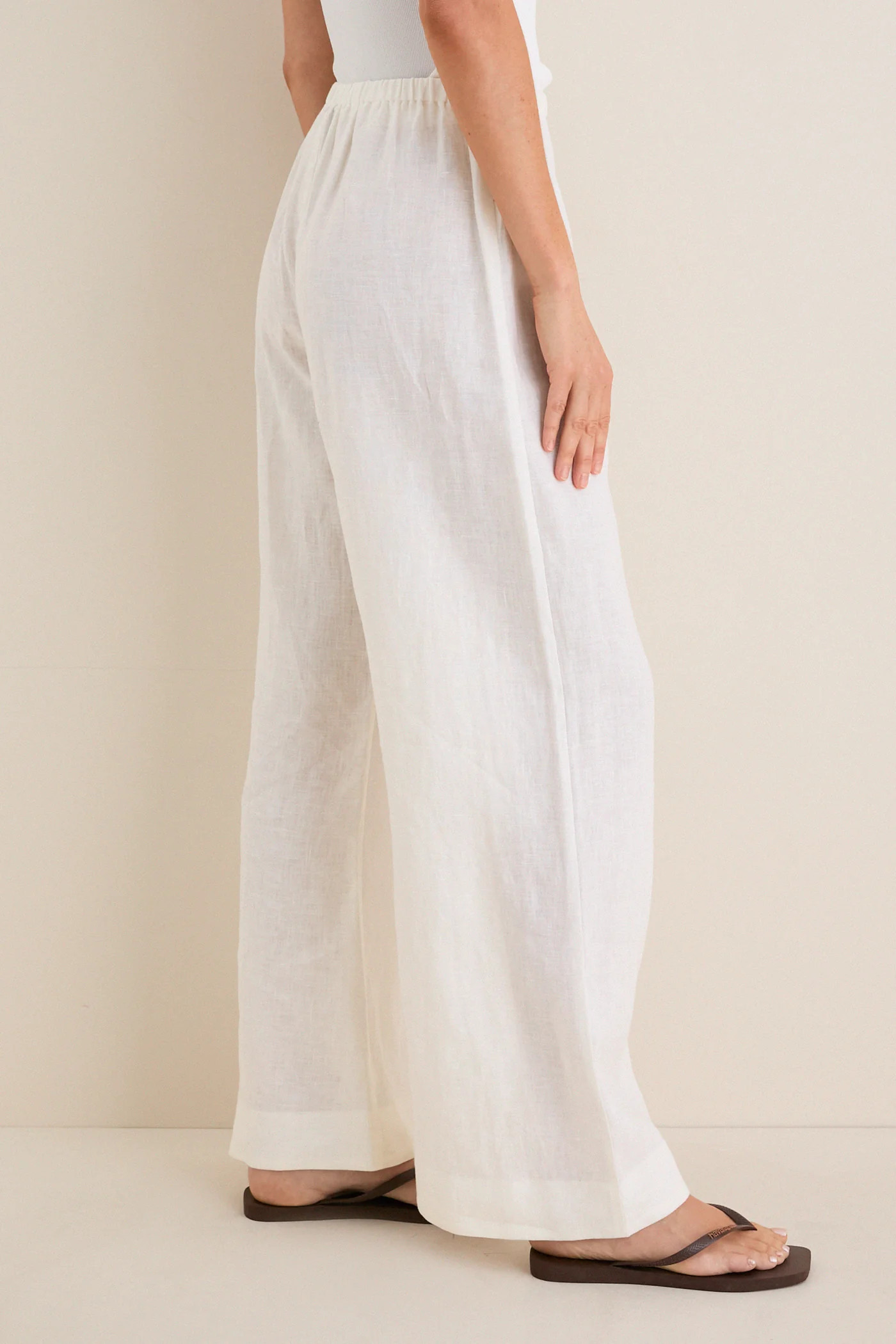 Porcelain Linen Anya Pants | Tuckernuck (US)