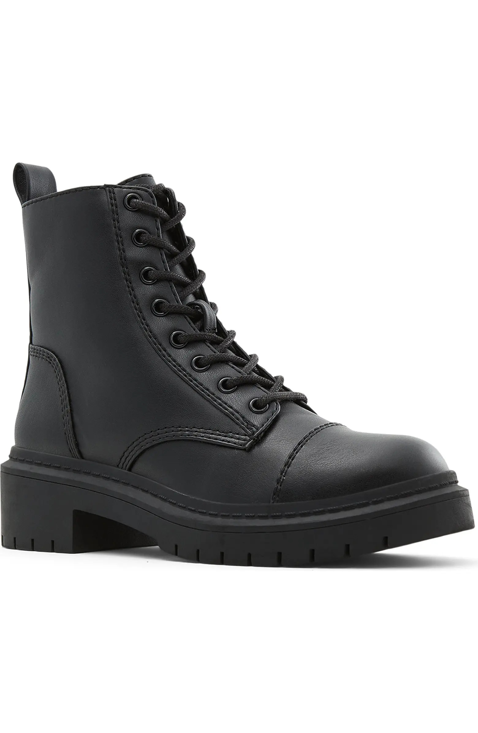 Goer Cap Toe Combat Boot (Women) | Nordstrom