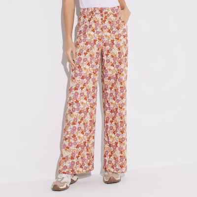 Women's Mid-Rise Printed Corduroy Five Pocket Pants - Wild Fable™ | Target