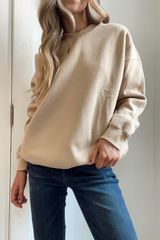 WISHLIST Comforting Moments Sweatshirt In Sand | UOI Boutique