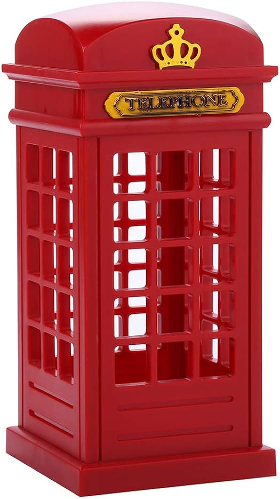 Vintage London Telephone Booth Designed USB Charging LED Night Lamp Touch Sensor Table Desk Light... | Amazon (US)