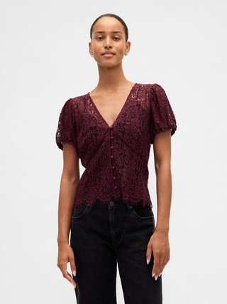 Lace V-Neck Top | Gap (CA)