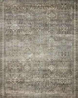 Layla Antique / Moss Rug - 18" Swatch | Scout & Nimble