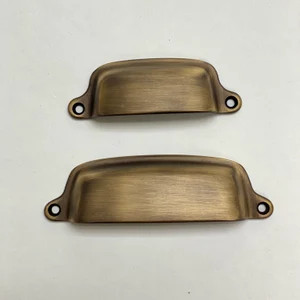 Antique Brass "Eloise" Bin Drawer Cup Pull - Kitchen Drawer Pull | Etsy (US)