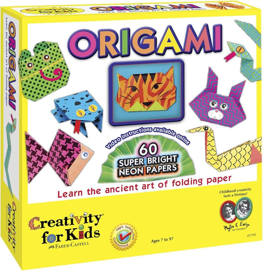 Creativity For Kids Origami - Origami for Beginners, 60 Bright Origami Papers | Amazon (US)
