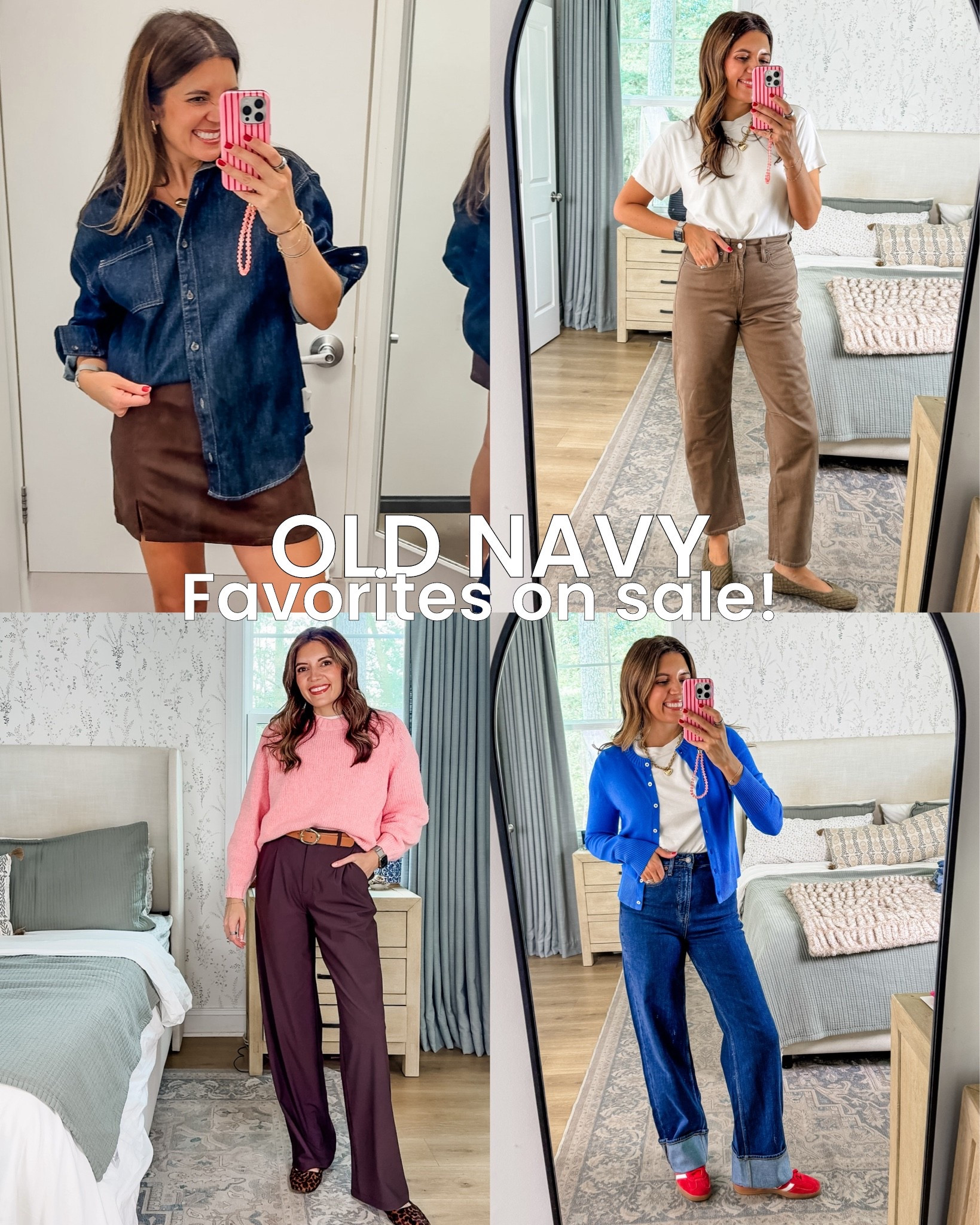 Old navy favorites on sale! 40% off + extra 20% off with code bonus! I’m 5’7” in a size small or 4. Tall length when available!

#LTKSaleAlert #LTKOver40 #LTKTall