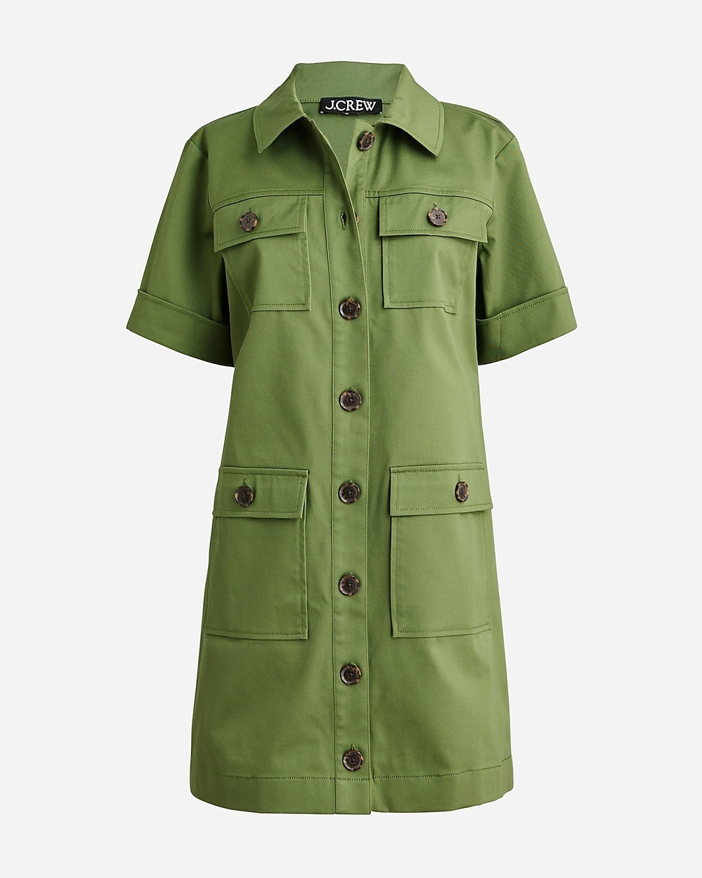 Gamine shirtdress in stretch twill | J. Crew US