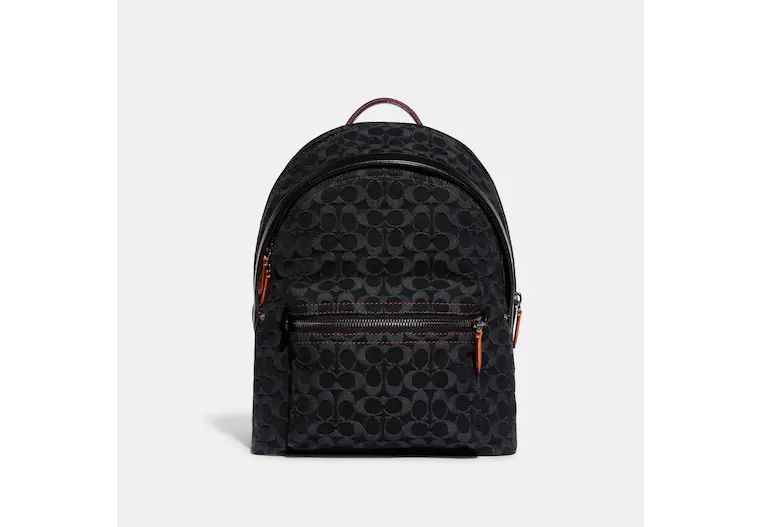 Charter Backpack In Signature DenimNew Arrival (37)$4954 interest-free payments of $123.75 with ... | Coach (US)