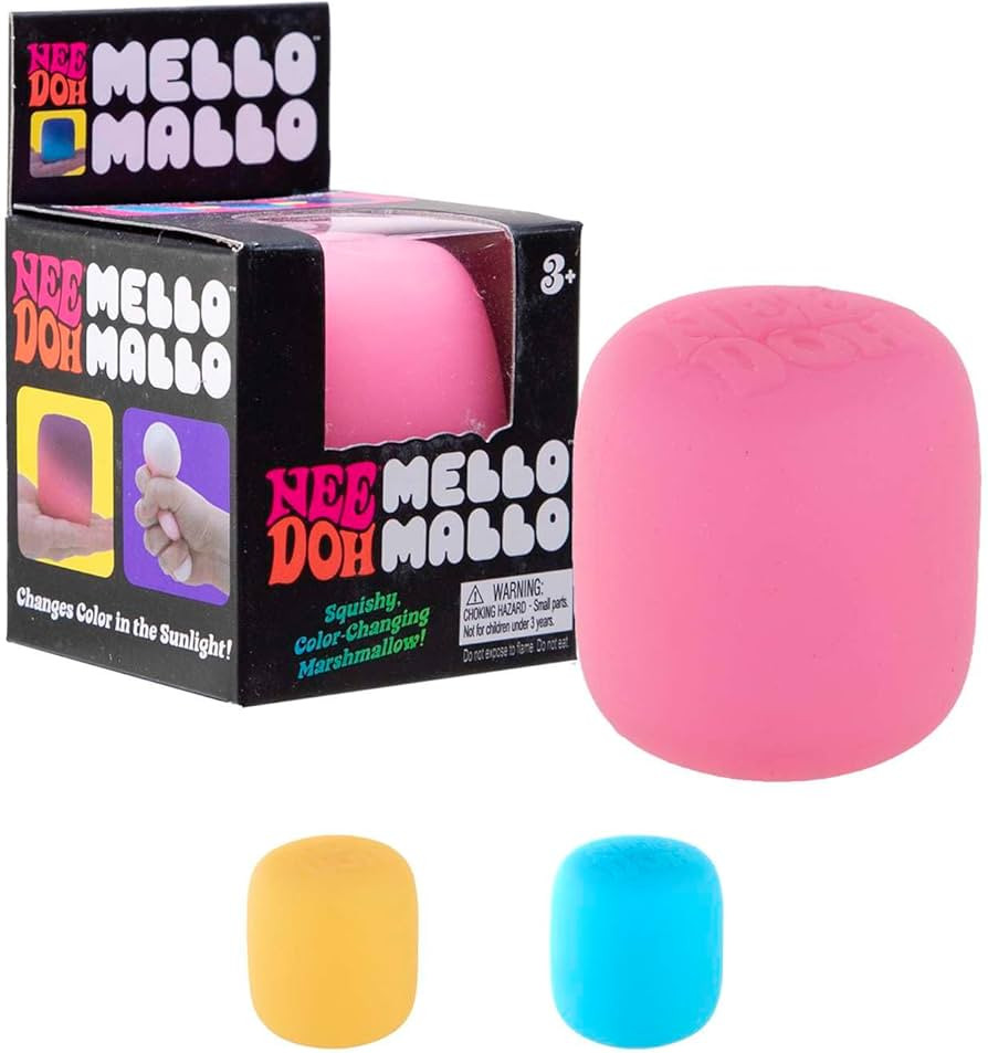 Schylling NeeDoh Mello Mallo - Sensory Toy with a Satisfying Dough Filling - Changes Color in the... | Amazon (US)