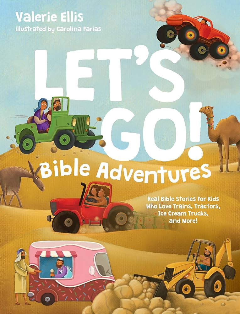 Let's Go! Bible Adventures: Real Bible Stories for Kids Who Love Trains, Tractors, Ice Cream Truc... | Amazon (US)