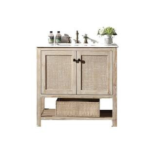 36 in. White wash Vanity with White Marble Top with White Basin WH5136 - The Home Depot | The Home Depot
