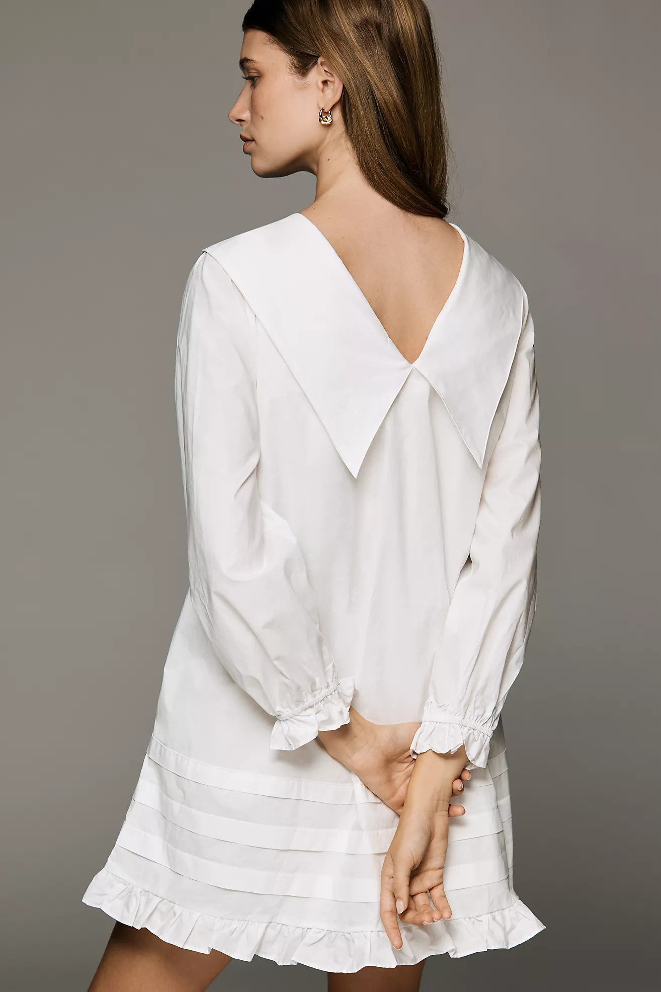 Lisa Says Gah Leigh Long-Sleeve Mini Swing Dress | Anthropologie (US)