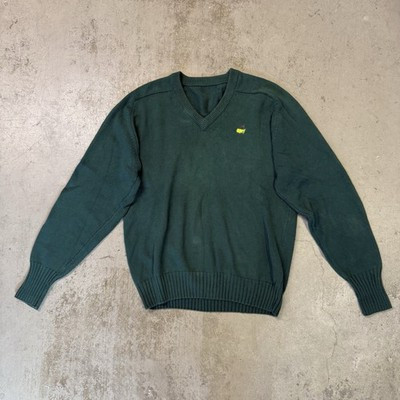 Vintage SLAZENGER Masters Augusta National Golf V-Neck Sweater Green Men’s Large | eBay US