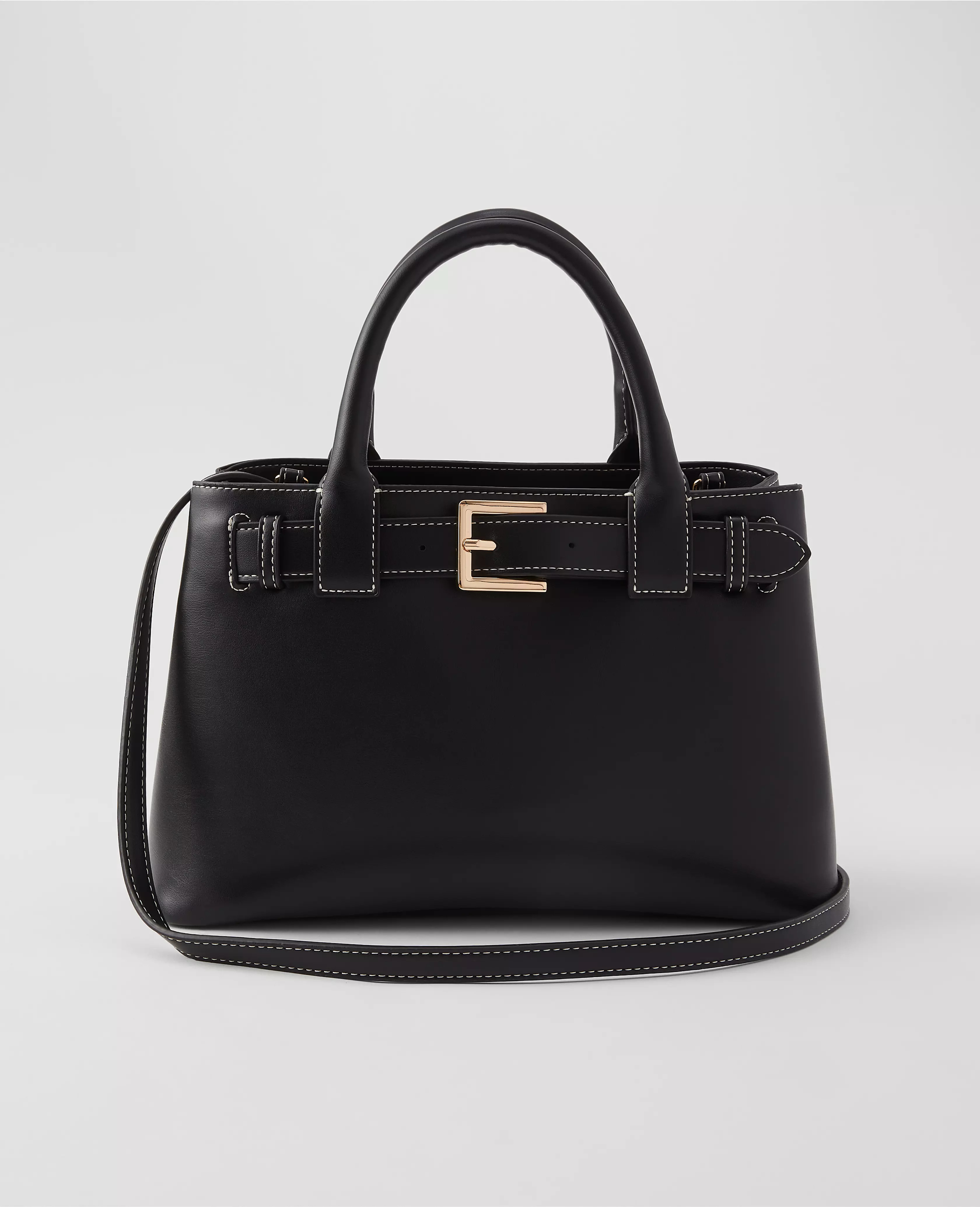 Faux Leather Small Tote Bag | Ann Taylor