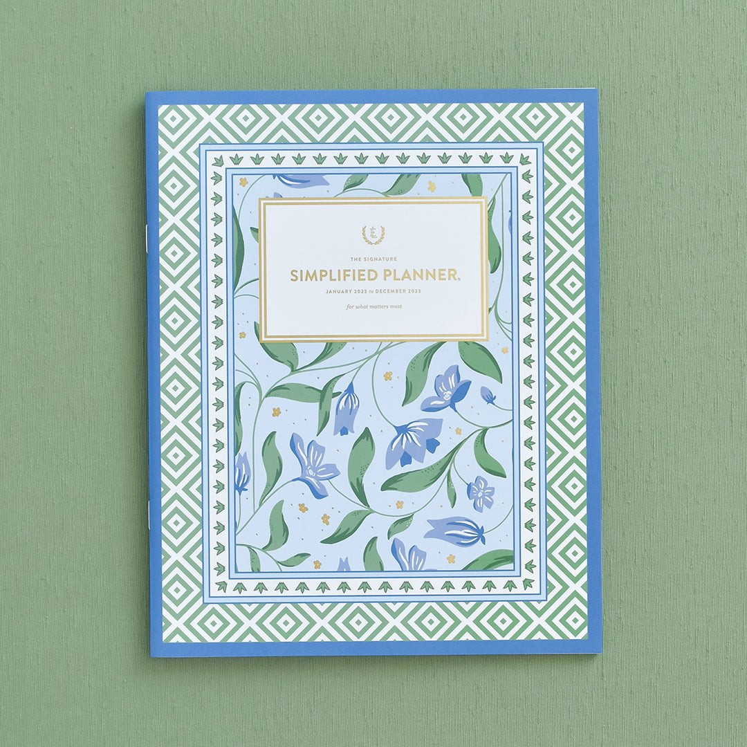 2023 Monthly, Simplified Planner, Sage Silk Scarf | Simplified