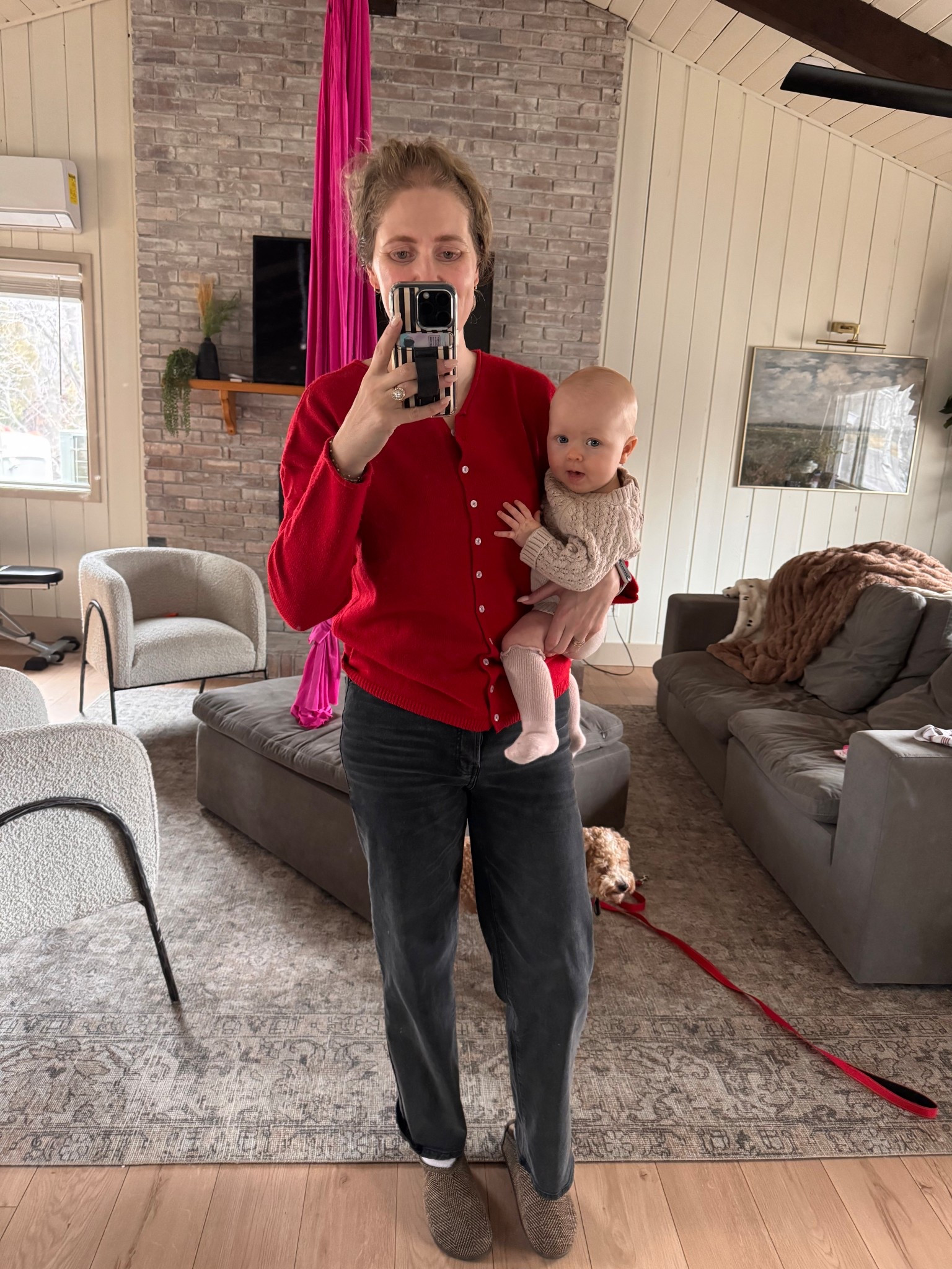 Monday fit. A red sweater for Valentine’s Day! 

#LTKValentine #LTKootd #LTKmomlife