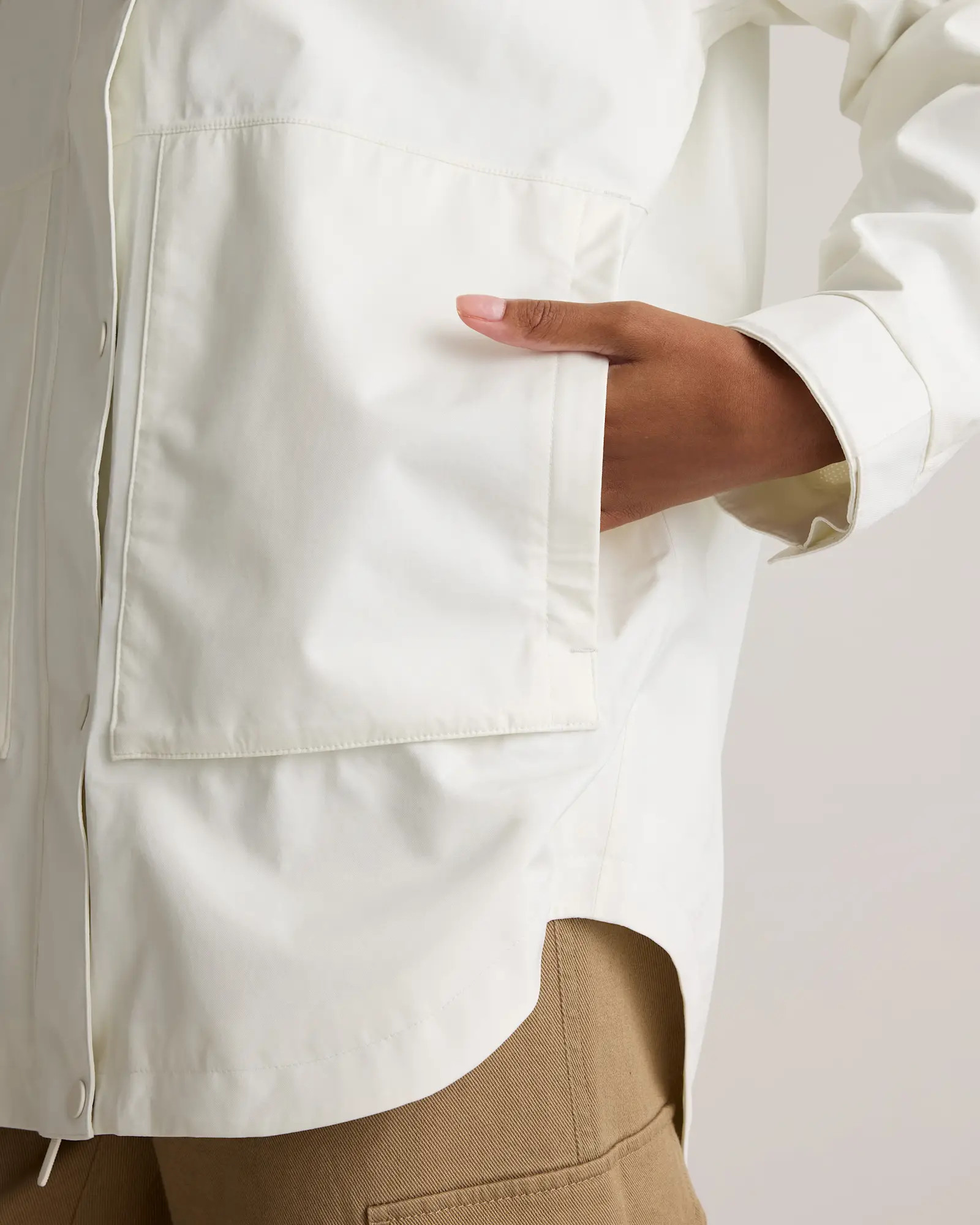 Weather Proof Oversized Rain Jacket in Barolo Burgundy | Quince