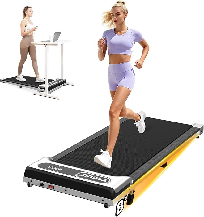 Walking Pad with Incline, Under Desk Walking Pad Treadmill, 2.5HP Walking Pad with Remote and LED... | Amazon (US)