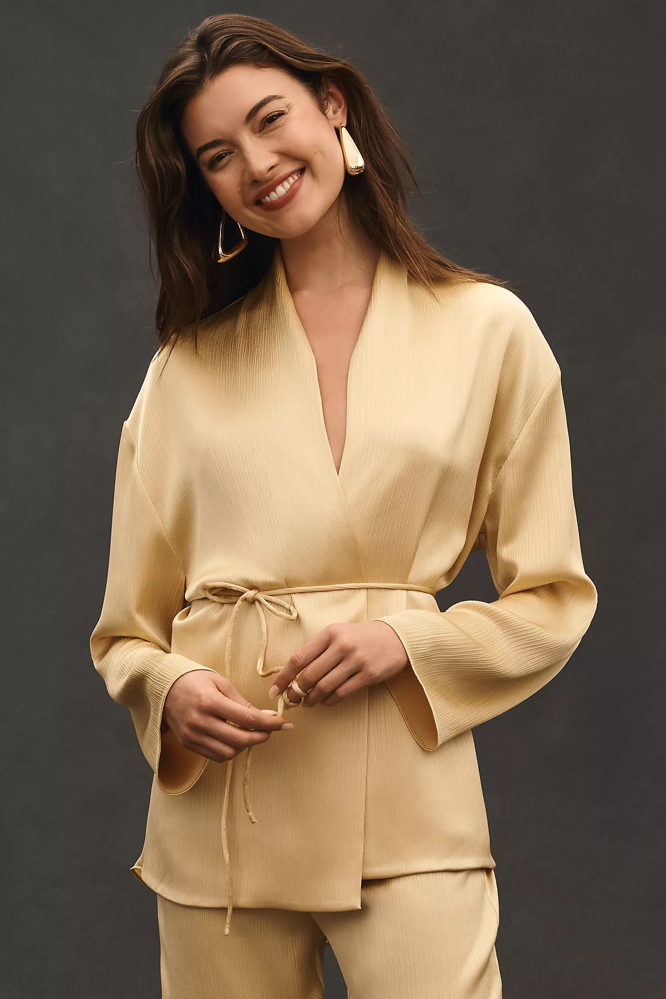 Mare Mare Tie Plissé Blazer | Anthropologie (US)