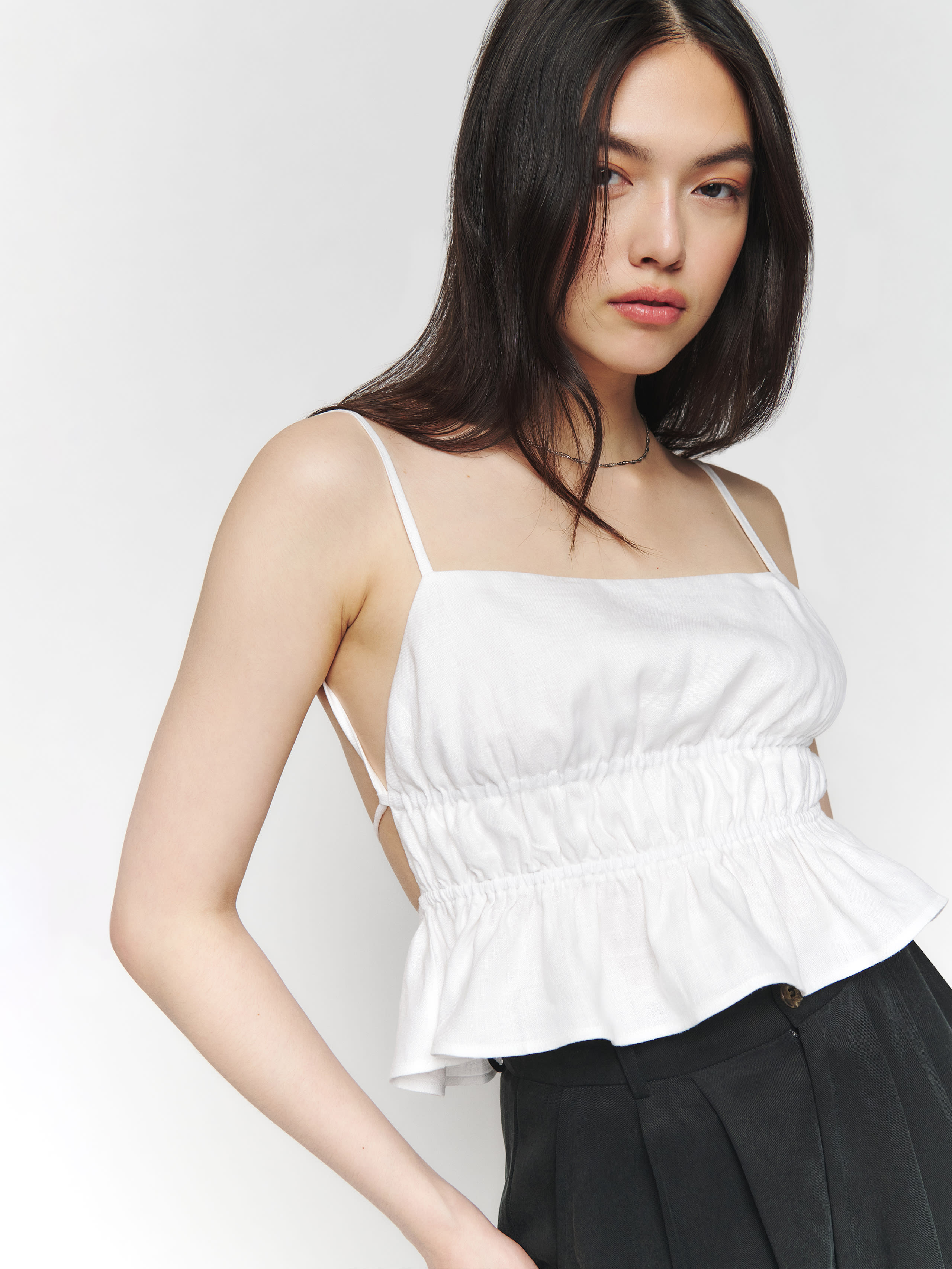 Pollie Linen Top | Reformation (Global)