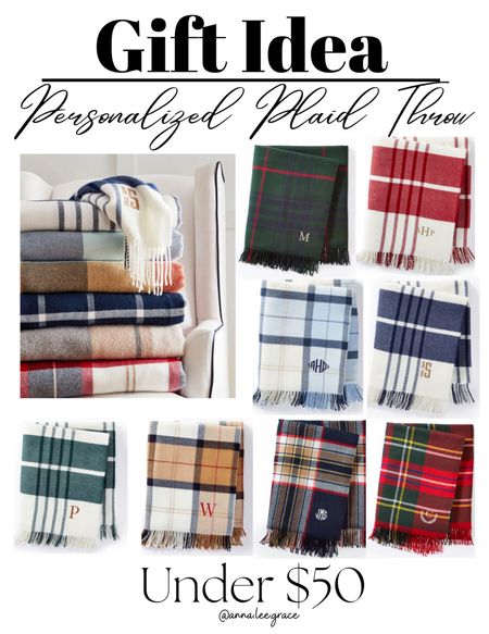 Personalized plaid throw - the perfect gift idea 

#LTKhome #LTKGiftGuide #LTKHoliday