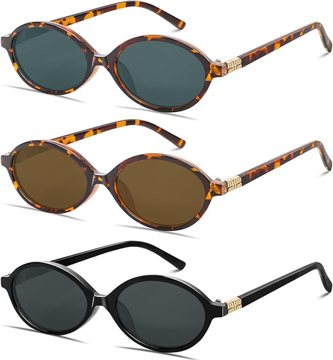 BOTEN Retro Oval Sunglasses for Women Men Small 90s Sun Glasses Trendy Round Shades Cute Designer... | Amazon (US)