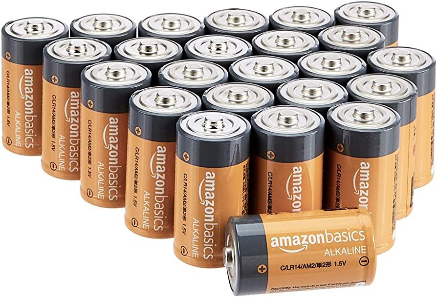 Amazon Basics 24-Pack C Cell Alkaline All-Purpose Batteries, 1.5 Volt, 5-Year Shelf Life | Amazon (US)