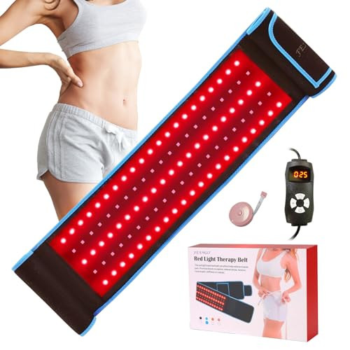 Red Light Therapy Infrared Light Therapy Wrap Belt Wearable Large Pad for Body Waist Back Shoulder Leg Knee, LED 660nm&850nm Red Light Belt Device with Timer Remote Controller, Ideal Gift | Amazon (US)