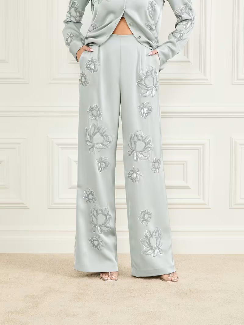 Gwen Embroidered Flower Pant | Guess US | Guess (US)
