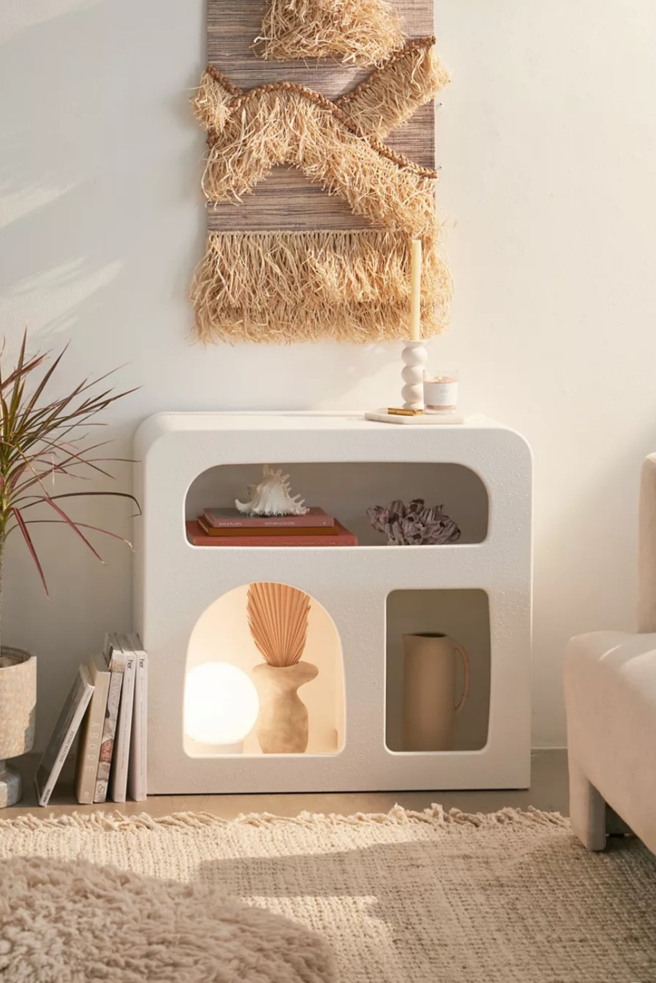 Modern console table from urban outfitters home for living room decor. #homedecor #homestorage #bookshelf #urbanoutfitters #consoletable living room decor 

#LTKhome #LTKsalealert #LTKeurope