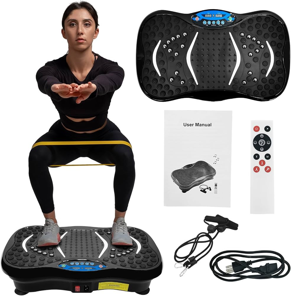 Vibration Plate Exercise Machine with Remote Control, Whole Body Workout Vibration Platform , Lym... | Amazon (US)