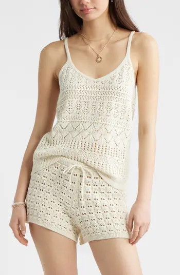 Open Stitch Cotton Tank | Nordstrom