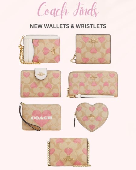 New Coach wallets & wristlets!