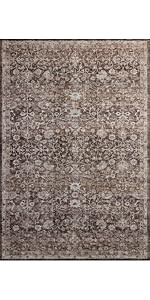 Loloi Amber Lewis Josie Collection JOS-02 Earth/Natural 2'-6" x 12'-0", .13" Pile Height, Low Pro... | Amazon (US)