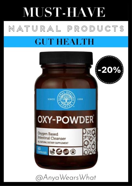 USE CODE: CYBER20 to get 20% OFF your Vitacost order!
OXY-POWDER is designed to safely and effectively cleanse the small and large intestines using time-released nascent oxygen and to reduce discomfort associated with occasional constipation. 

Free shipping over $49! 
Linking must-have natural GUT HEALTH products I keep repurchasing! 🌿 I love shopping on VITACOST, they always have the best prices online! Check it out, you'll love it! 😍

#natural #organic #naturalproducts #health #healthy #nontoxic #cleanproducts #wellness  #supplements #naturalsupplements #vitamins #vitaminc #liposomal #cymbiotika #vitamind #vitaminb12 #oxypowder #acure #turmeric #deadseasalt #magnesium #lumineux #lumineuxmouthwash #lumineuxwhiteningstrips #whiteningstrips #teeth #mouthwash #toothpaste #facescrub #faceoil #egyptianmagic #ltkbeauty #ltkhome #ltkfamily #ltkkids #digestion #bloating #constipation #vitacost #spa #bath #selfcare #kitchen #bathroom #LTKSale #guthealth #LTKBeautySale #LTKfit #cybermonday #cyberweek #cybersale

#LTKFitness #LTKxPrimeDay #LTKFind Sale 

#LTKCyberWeek #LTKHoliday

#LTKMostLoved #LTKSpringSale 

#LTKSeasonal #LTKActive #LTKfitness