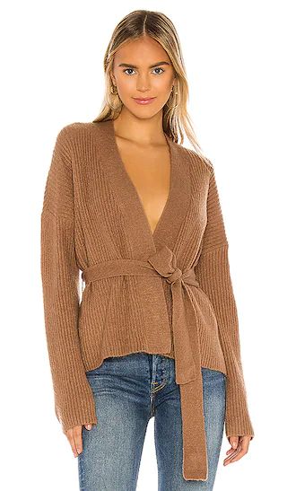 Halcyon Cardigan in Taupe | Revolve Clothing (Global)