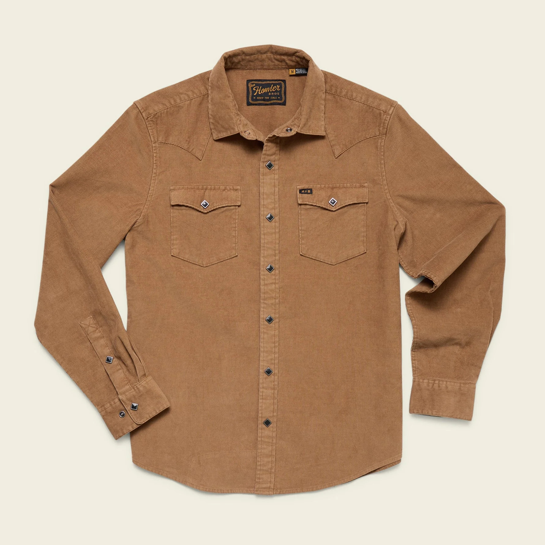 Banning Corduroy Snapshirt - Duck Brown | Howler Brothers