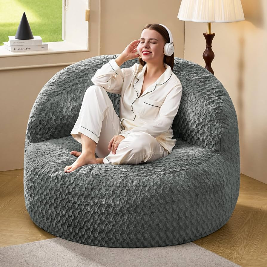 Hobestluk Bean Bag Chair Giant Bean Bag Chairs for Adults Big Bean Bag Chair with Memory Foam Fil... | Amazon (US)