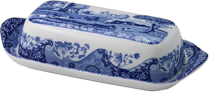 Spode Blue Italian Covered Butter Dish | Amazon (US)