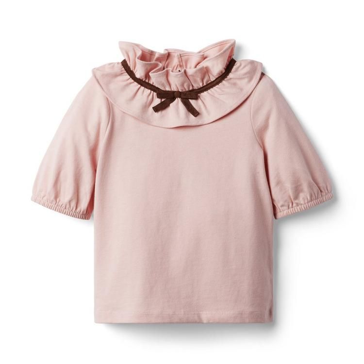 Ruffle Collar Jersey Top | Janie and Jack