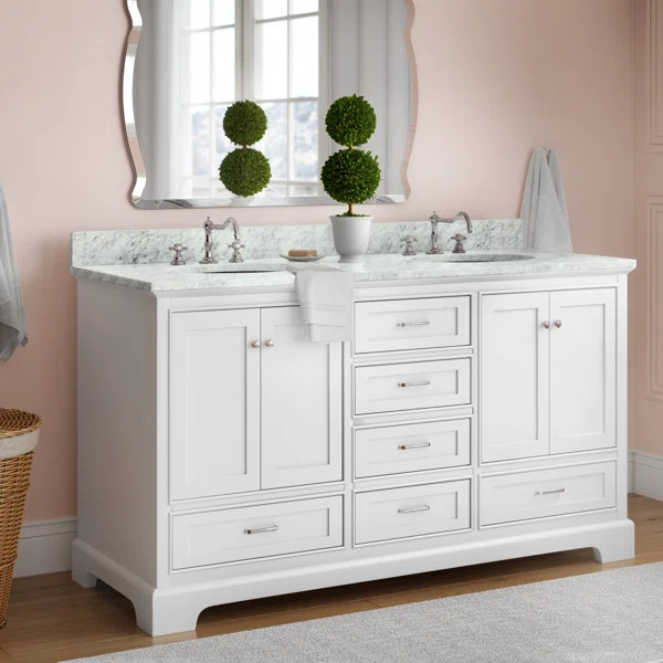 Herren 60" Double Bathroom Vanity Set | Wayfair North America