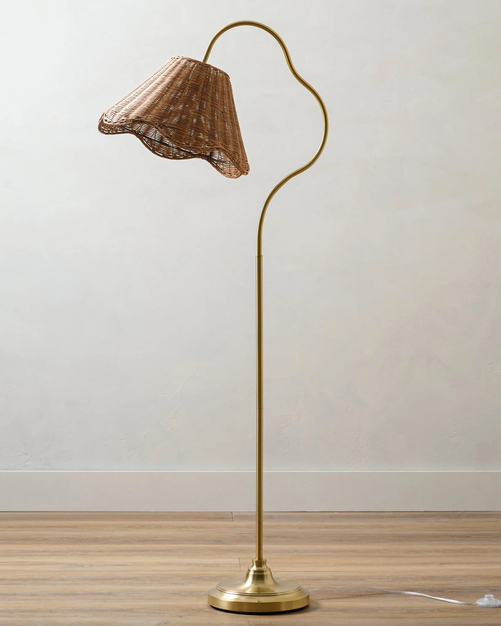 Lucinda Floor Lamp with Woven Shade | Magnolia