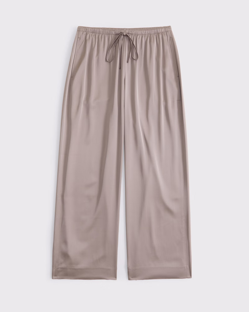 Satin Pull-On Pant | Abercrombie & Fitch (US)