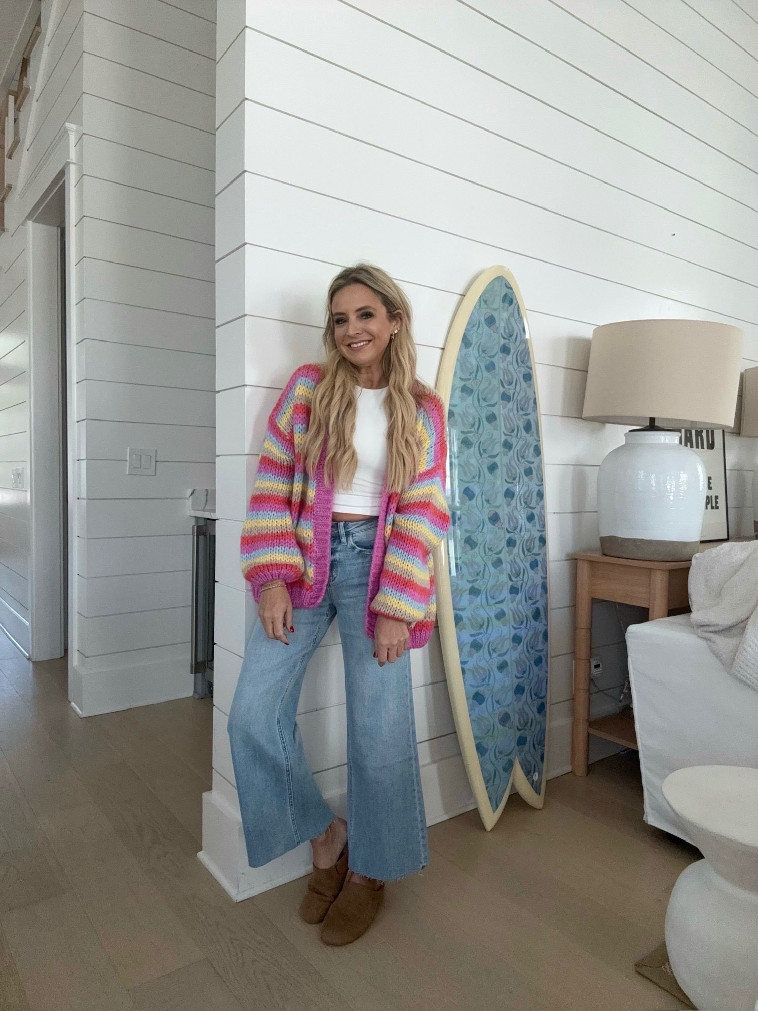 Party cardi you need in your life. Fun and festive for the holiday season. Paired with the cutest jeans of all time. Grab 30% off!

#LTKFindsUnder100 #LTKSaleAlert #LTKootd