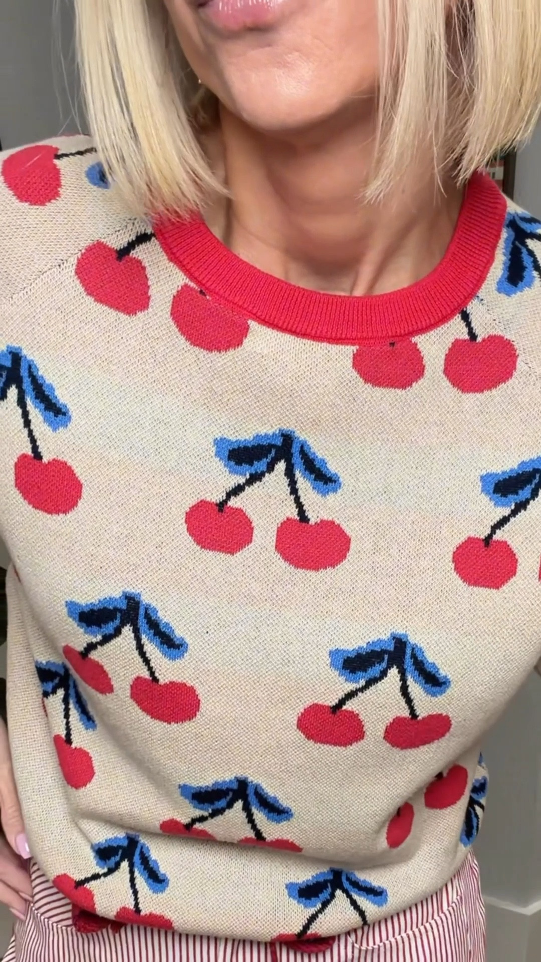 Cherries + Retro = all the vibes! 

I love my Oxknit tops so much! The retro designs are so unique. People are always stopping me to ask about my tops. They’re great quality and wash up really well too. I’m wearing a small. 
I paired it up with my new Shop Cider Barrel Jeans. The red and white stripes with the cherries were an immediate yes. 👏🏼👏🏼 I’m wearing a small. 
My flats are from Vivaia and fit tts.

#LTKootd #LTKOver40 #LTKgrwm