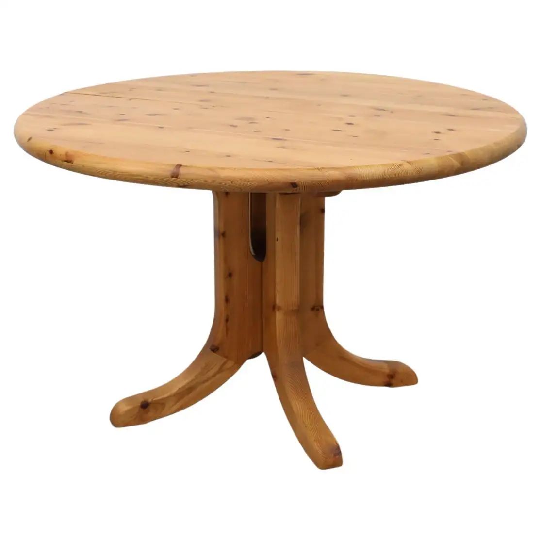 Mid-Century Rainer Daumiller Style Round to Oval Dining Table For Sale at 1stDibs | 1stDibs
