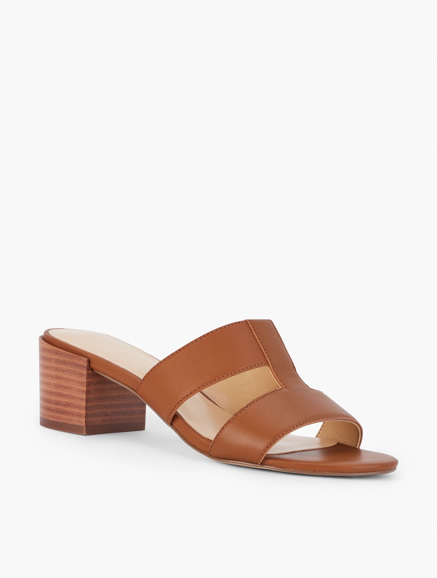 Tilly Nappa Block Heel Sandals | Talbots